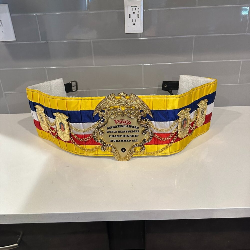 Championship Ring Magazine Heavyweight Belt – World Title Muhammed Ali